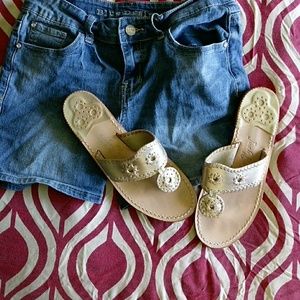 Jack Rogers Gold Metallic Sandals